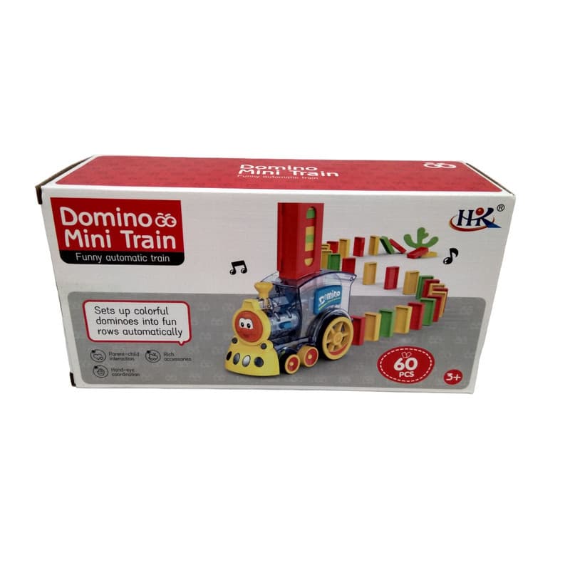 قطار بازی ناب سل مدل موزیکال چراغدار دومینو 60 تکه DOMINO MINI TRAIN 60 PCS — تصویر ۳