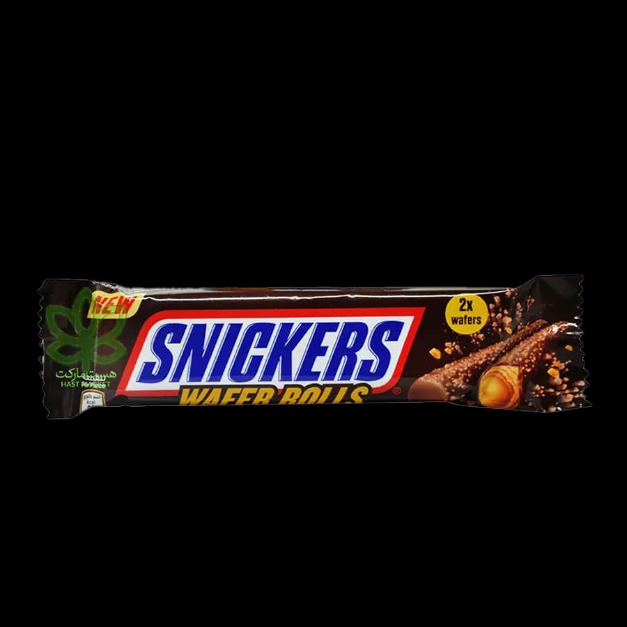 شکلات اسنیکرز ویفر رولی 24 گرمی (SNICKERS) بسته 12 عددی — تصویر ۳