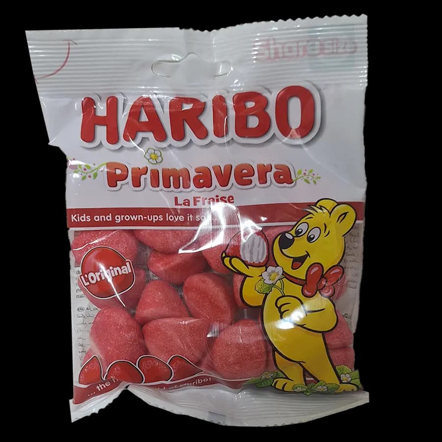 پاستیل هاریبو 80 گرمی مدل توت فرنگی (Primavera )