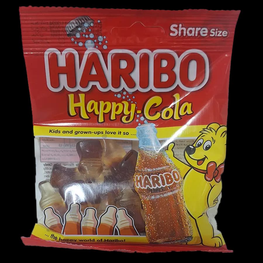 پاستیل هاریبو 80 گرمی مدل هپی کولا (Happy cola)