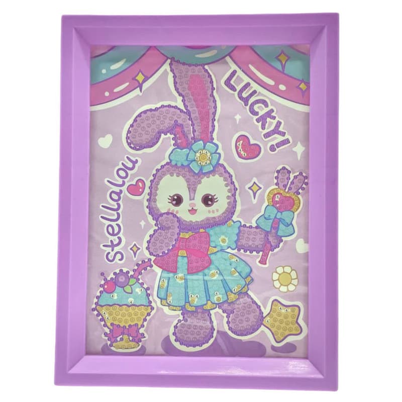 بازی آموزشی ناب سل مدل تابلو نقاشی الماسی خرگوش بامزه RABBIT LUCKY NAAB004 — تصویر ۲