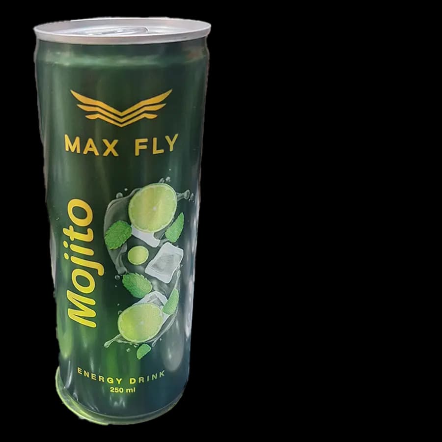 نوشیدنی انرژیزا مکس فلای مدل Mojito (موهیتو لیمو و نعنا) 250 میل – عمده باکس 24 عددی — تصویر ۲