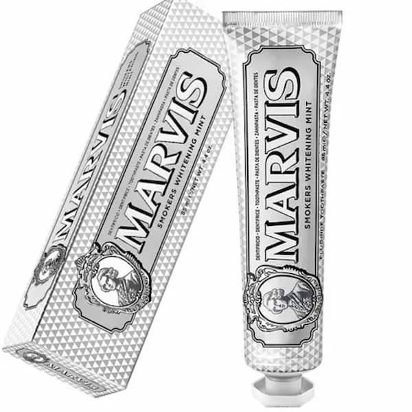 خمیر دندان سفید کننده مارویس (Marvis Whitening Mint) حجم 85 میلی لیتر (مخصوص سیگاری ها)