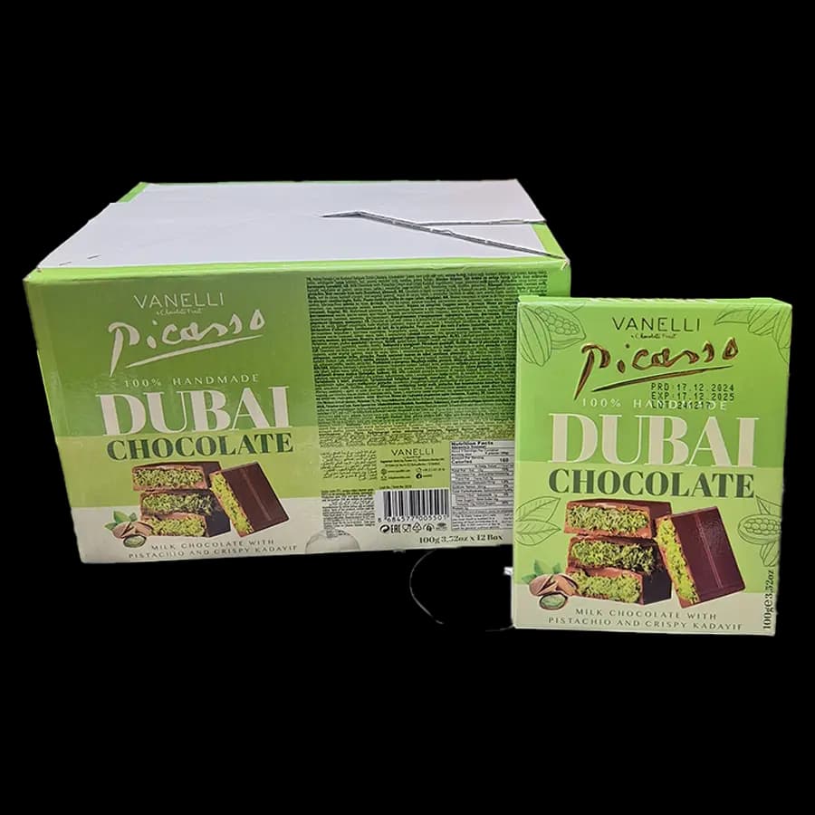 دبی چاکلت (پیکاسو) اصل ترکیه 100 گرمی – عمده بسته 12 عددی