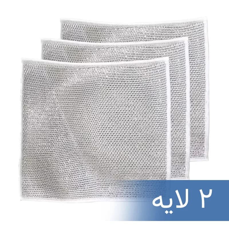 اسکاچ و دستمال توری مدل دو لایه بسته 3 عددی کد521