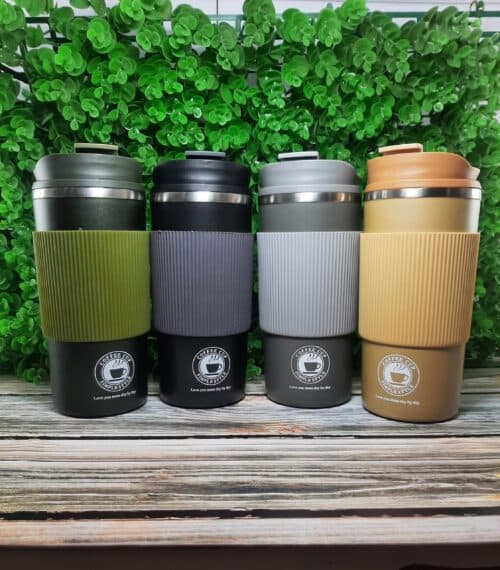 تراول ماگ دور سیلیکونی 500 میلی تراول ماگ کافی دور سیلیکونی تراول ماگCREATIVE CAFESTYLE
