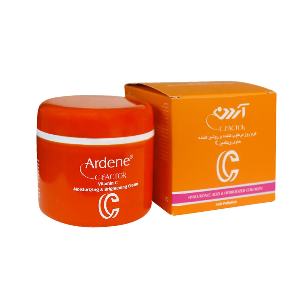 آردن سی فکتور کرم روز مرطوب کننده و روشن کننده 150 میل Ardene Moisturizing And Brightening Cream 150 ml
