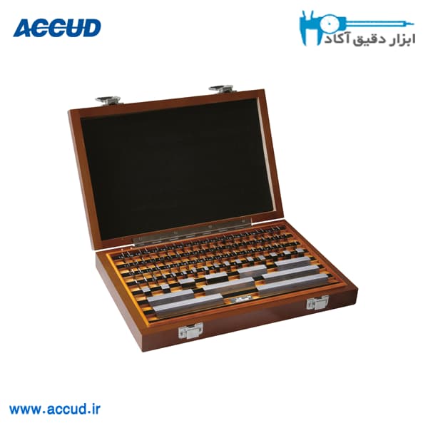 ست گیج بلاک استیل 87 پارچه سایز 1الی100 mm گرید 1 Accud (اکود با گارانتی شرکتی) مدل 512-087-01 — تصویر ۲