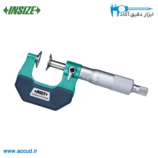 میکرومتر بشقابی 50-25 میلی متر INSIZE (با گارانتی رسمی شرکت اینسایز) مدل 3282-50