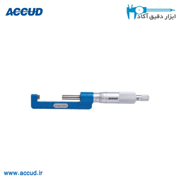 میکرومتر ضخامت سیم 100-75 میلی متر Accud (اکود با گارانتی شرکتی) مدل 337-004-01 — تصویر ۲