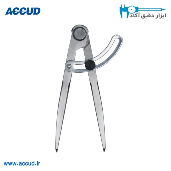 پرگار نوک فولادی خط کشی 15 سانتی متر Accud (اکود با گارانتی شرکتی) مدل 986-006-01