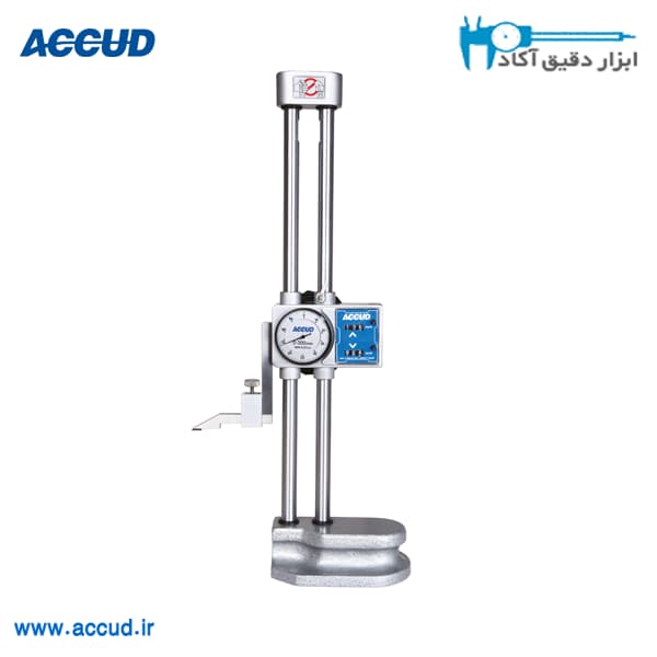 کولیس پایه دار ساعتی دومحوره 60 سانتیمتر دقت 0.01 Accud (اکود با گارانتی شرکتی) مدل 185-024-11 — تصویر ۲