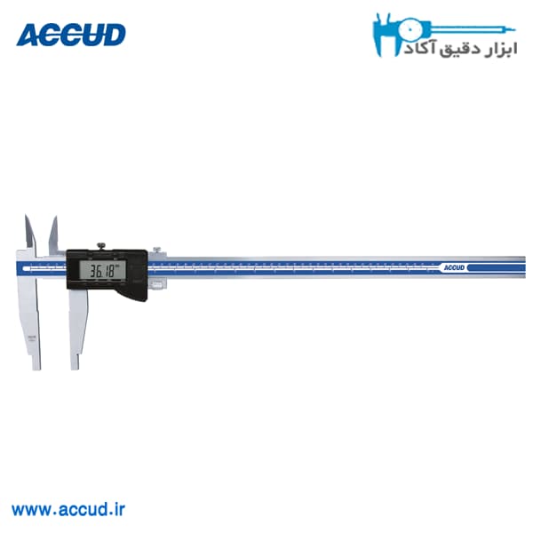 کولیس دیجیتال 100 سانتی متر (دو فک) فک 15 سانتی متر Accud (اکود با گارانتی شرکتی) مدل 119-040-11