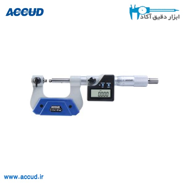 میکرومتر گام سنج پیچ دیجیتالی 50-25 میلیمتر دقت0.001 Accud (اکود با گارانتی شرکتی) مدل 333-002-01