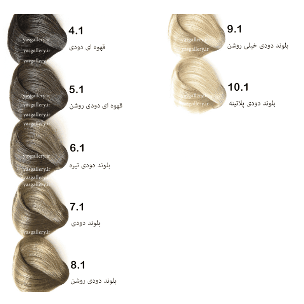 رنگ مو بس بلوند دودی پلاتینه (10.1) Platinum Ash Blonde BES — تصویر ۲