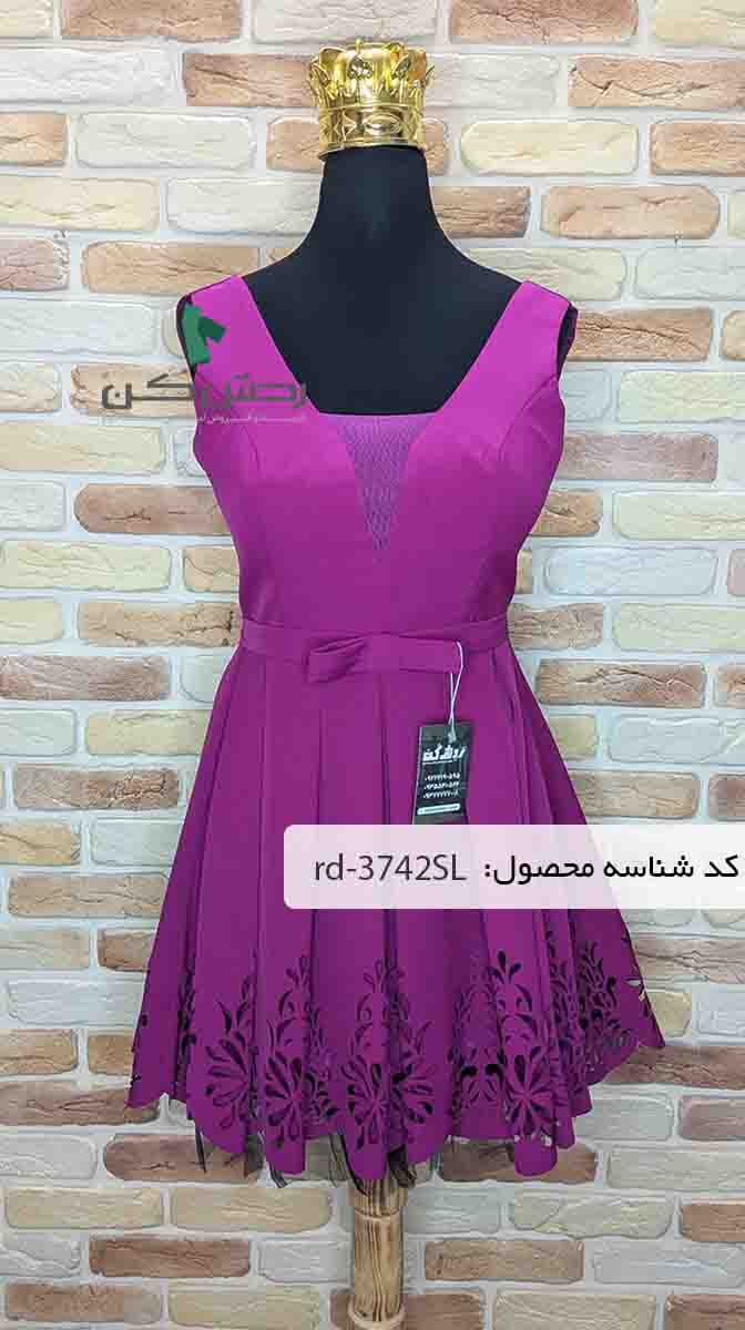 لباس مجلسی عروسکی کوتاه زنانه دست دوم