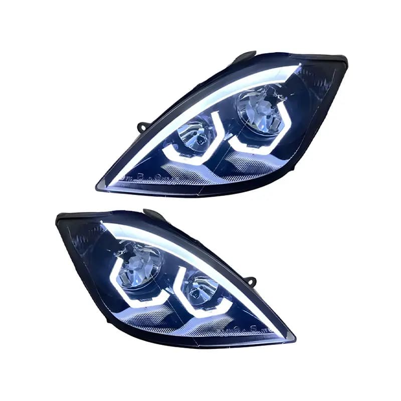 چراغ جلو اسپرت تیبا طرح BMW ابرو سه بعدی (مات)