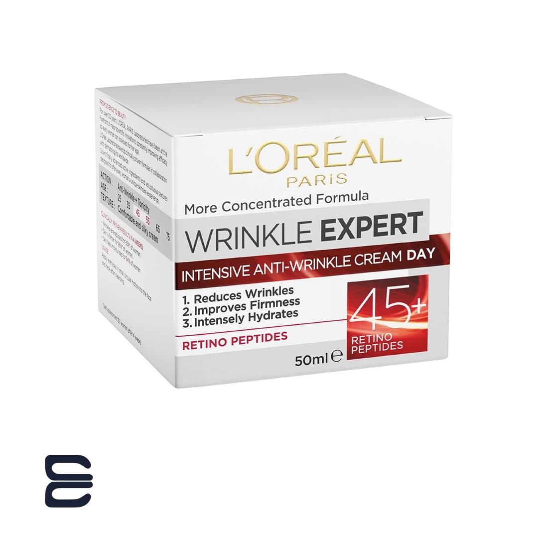 کرم روز ضد چروک بالای 45 سال لورال Wrinkle Expert حجم 50 میلی لیتر