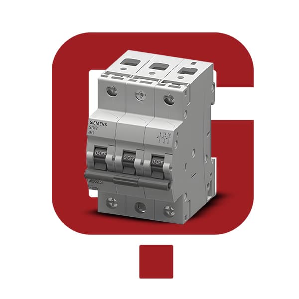 5TJ6363-7 کلید مینیاتوری زیمنس سه پل ، تیپ C — تصویر ۲