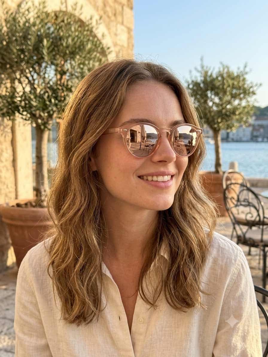 عینک آفتابی زنانه فریم پنتوس