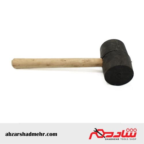 چکش لاستیکی دسته چوبی 700 گرمی