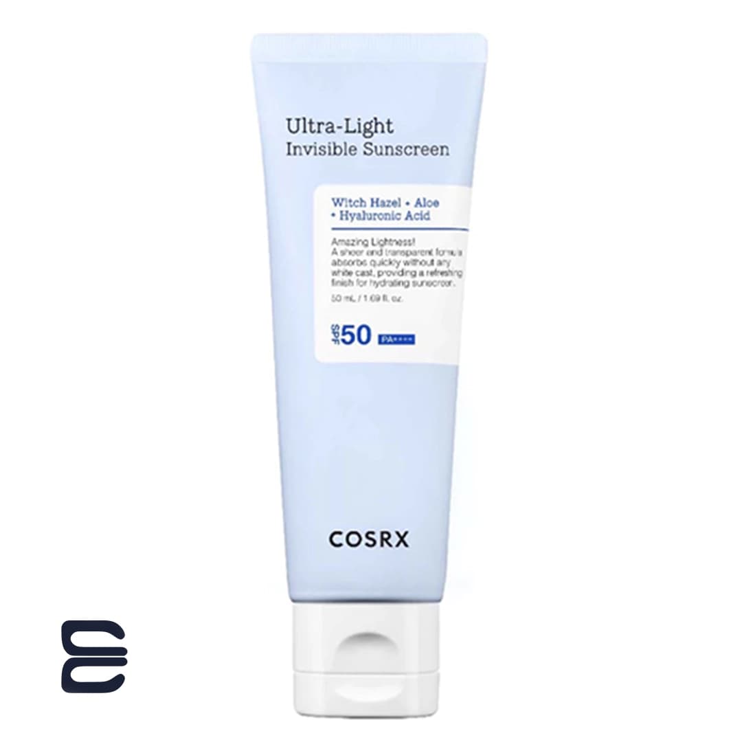کرم ضد آفتاب و مرطوب کننده فوق سبک اولترا لایت کوزارکس SPF50 حجم 50 میلی لیتر