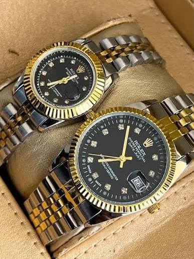 ست ساعت رولکس طرح Datejust با بند استیل