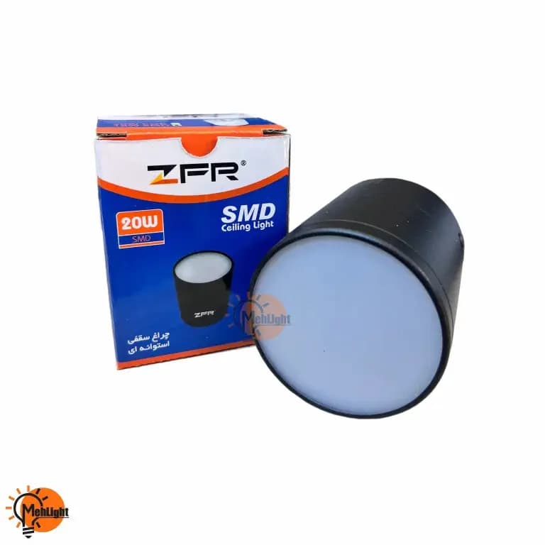 چراغ سقفی استوانه ای 18 وات ZFR SMD — تصویر ۲