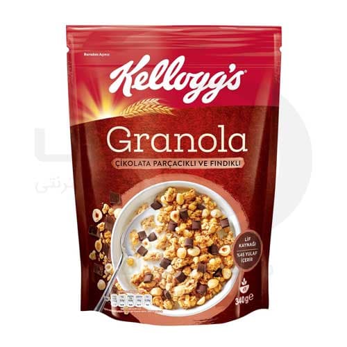 گرانولا کلاگز با تکه های شکلات و فندق 340 گرم