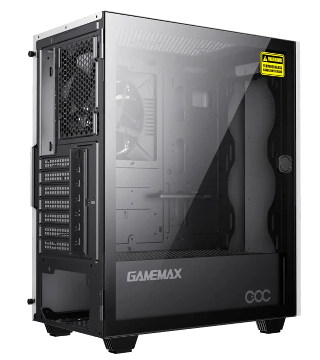 کیس کامپیوتر گیم مکس GameMax Diamond COC ARGB Mid Tower White — تصویر ۸