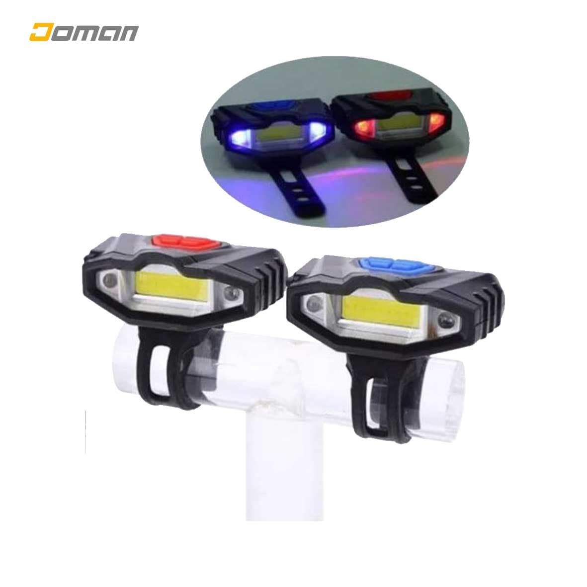 چراغ دوچرخه؛ کیاکو CIAKUO ( سفید ) جلو / قرمز ( عقب ) مدل: کیاکو کا کا 901 CIAKUO KK-901 COB BIKE LIGHTS — تصویر ۳