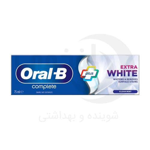 خمیردندان اورال بی سفید کننده نعنایی 75 میل Oral-B Complete Extra White Clean Mint