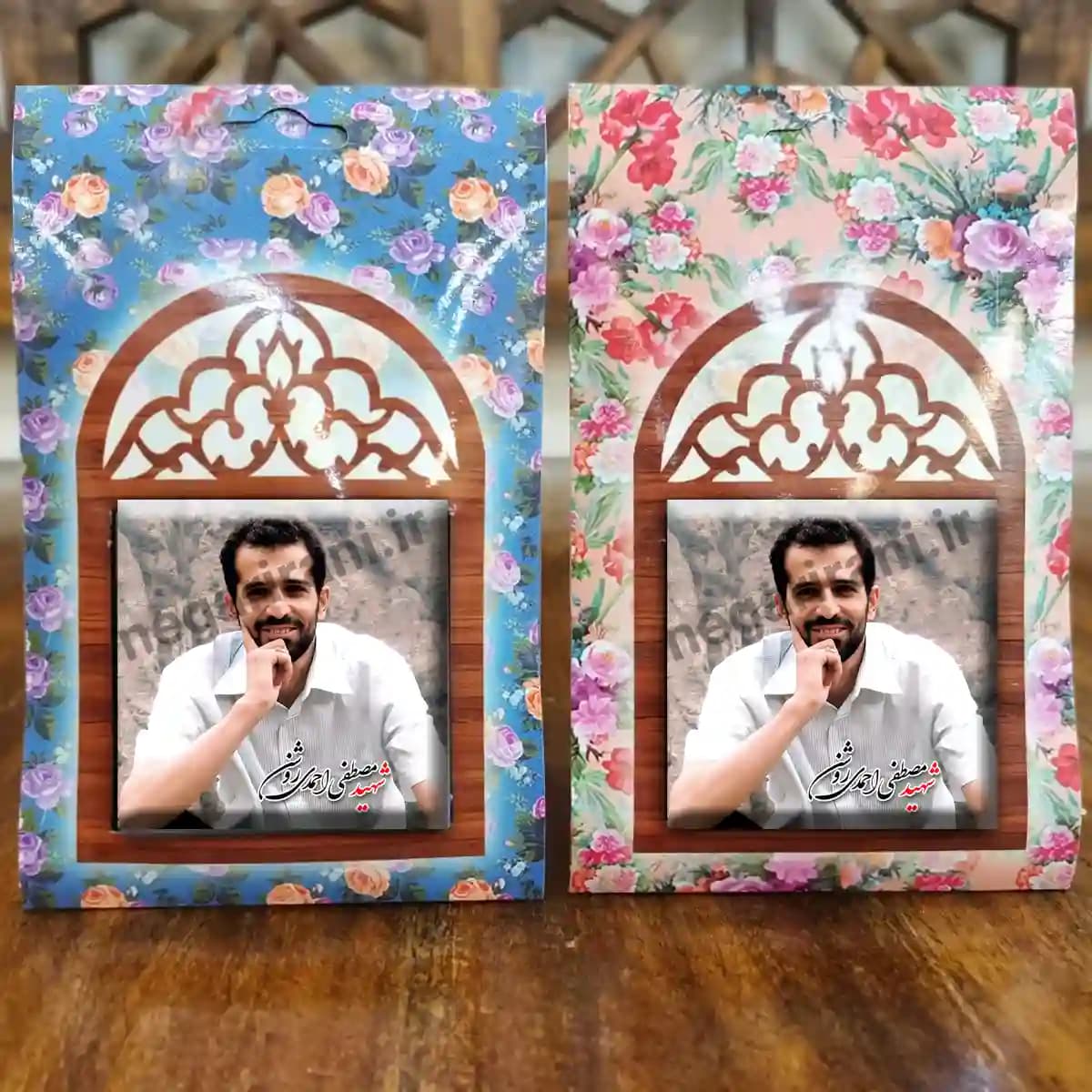 تندیس کاشی پنجره ای شهید مصطفی احمدی روشن مدل 2Z60 — تصویر ۵