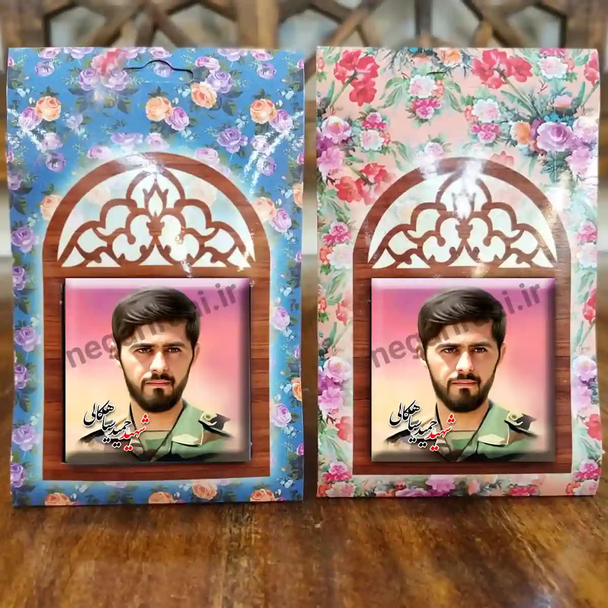 تندیس کاشی پنجره ای شهید حمید سیاهکالی مدل 2Z56 — تصویر ۵