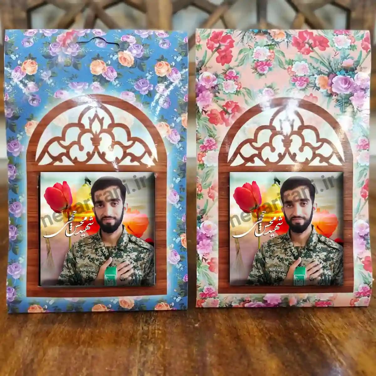 تندیس کاشی پنجره ای شهید محسن حججی مدل 2Z55 — تصویر ۵
