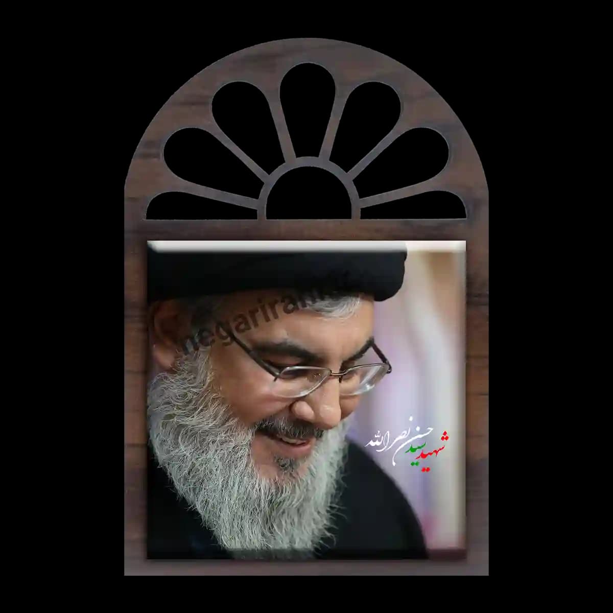 تندیس کاشی پنجره ای شهید نصرالله مدل 2Z41 — تصویر ۲