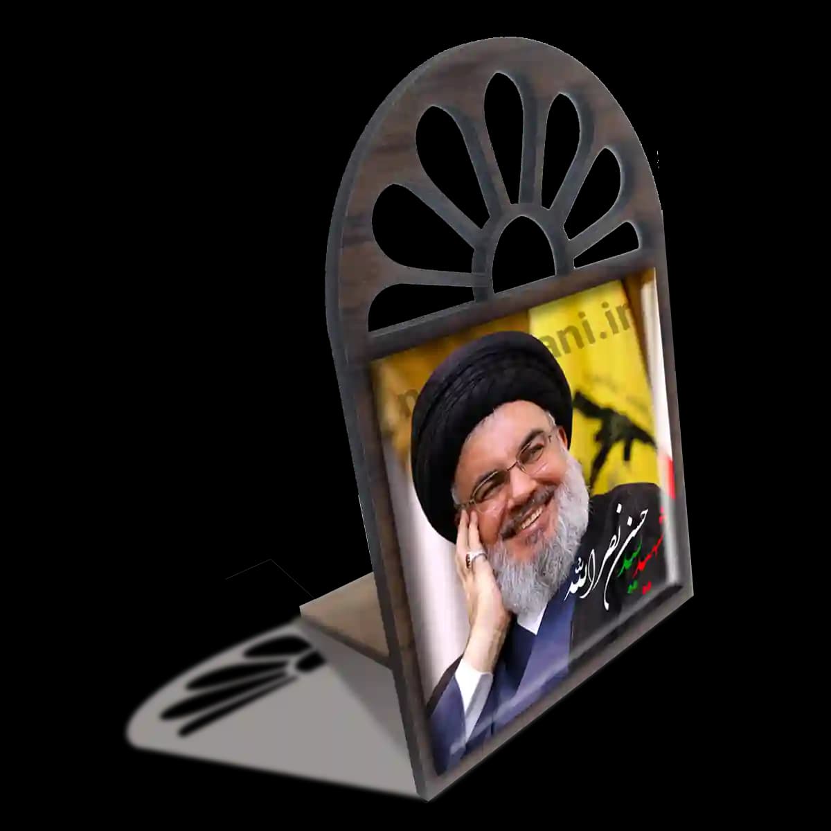 تندیس کاشی پنجره ای شهید سید حسن نصرالله مدل 2Z35 — تصویر ۴