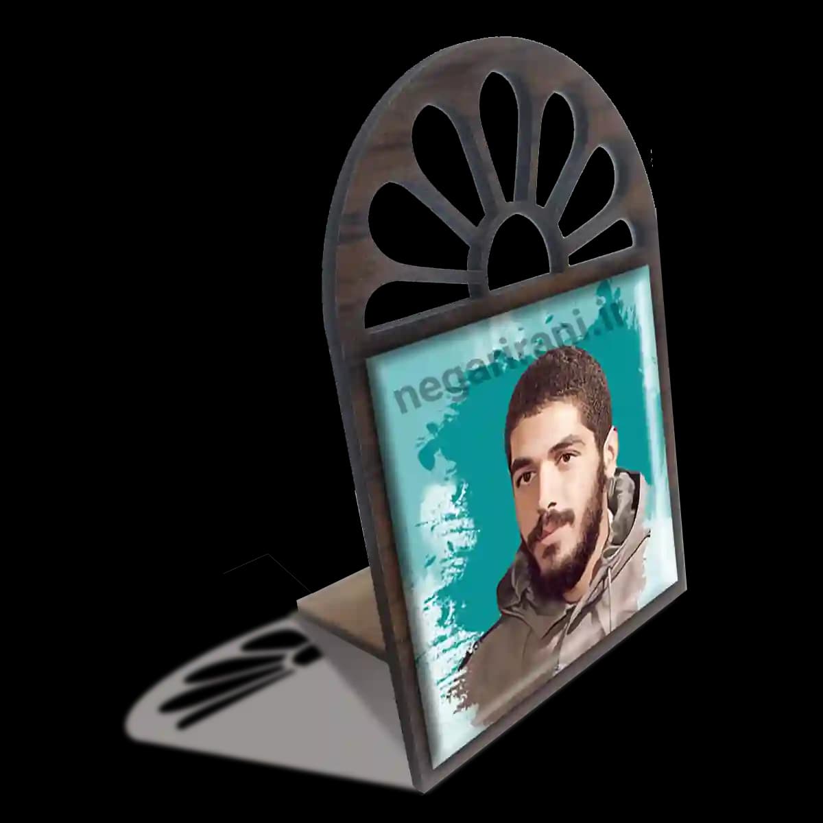 تندیس کاشی پنجره ای شهید ابراهیم هادی مدل 2Z13 — تصویر ۴
