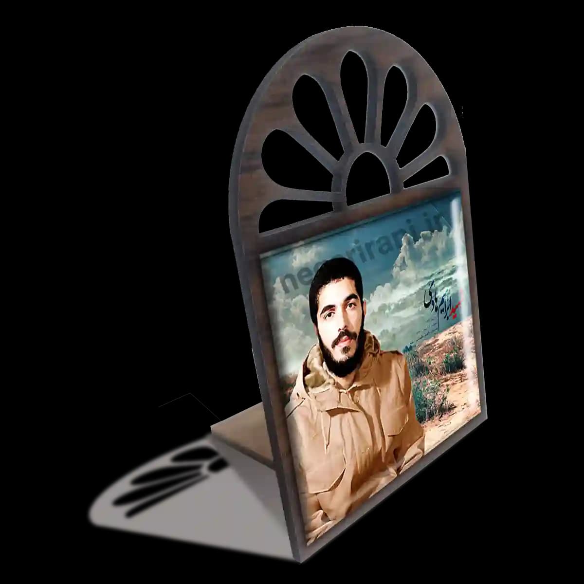 تندیس کاشی پنجره ای شهید ابراهیم هادی مدل 2Z5 — تصویر ۴