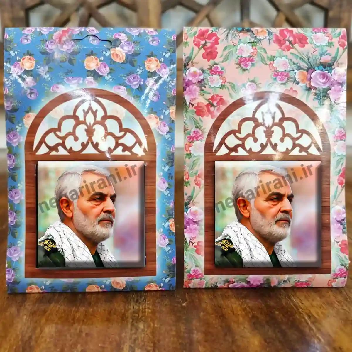 تندیس کاشی پنجره ای سردار سلیمانی مدل 2ZG141 — تصویر ۵