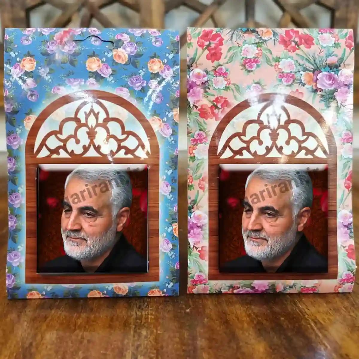 تندیس کاشی پنجره ای شهید حاج قاسم مدل 2ZG118 — تصویر ۵