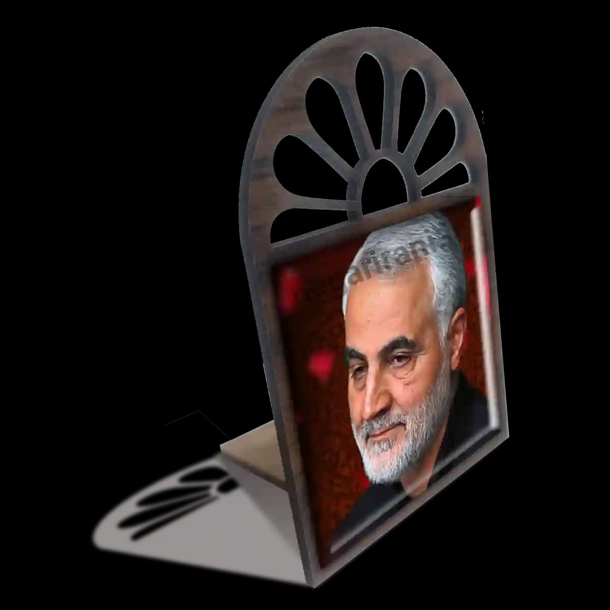 تندیس کاشی پنجره ای شهید حاج قاسم مدل 2ZG118 — تصویر ۴