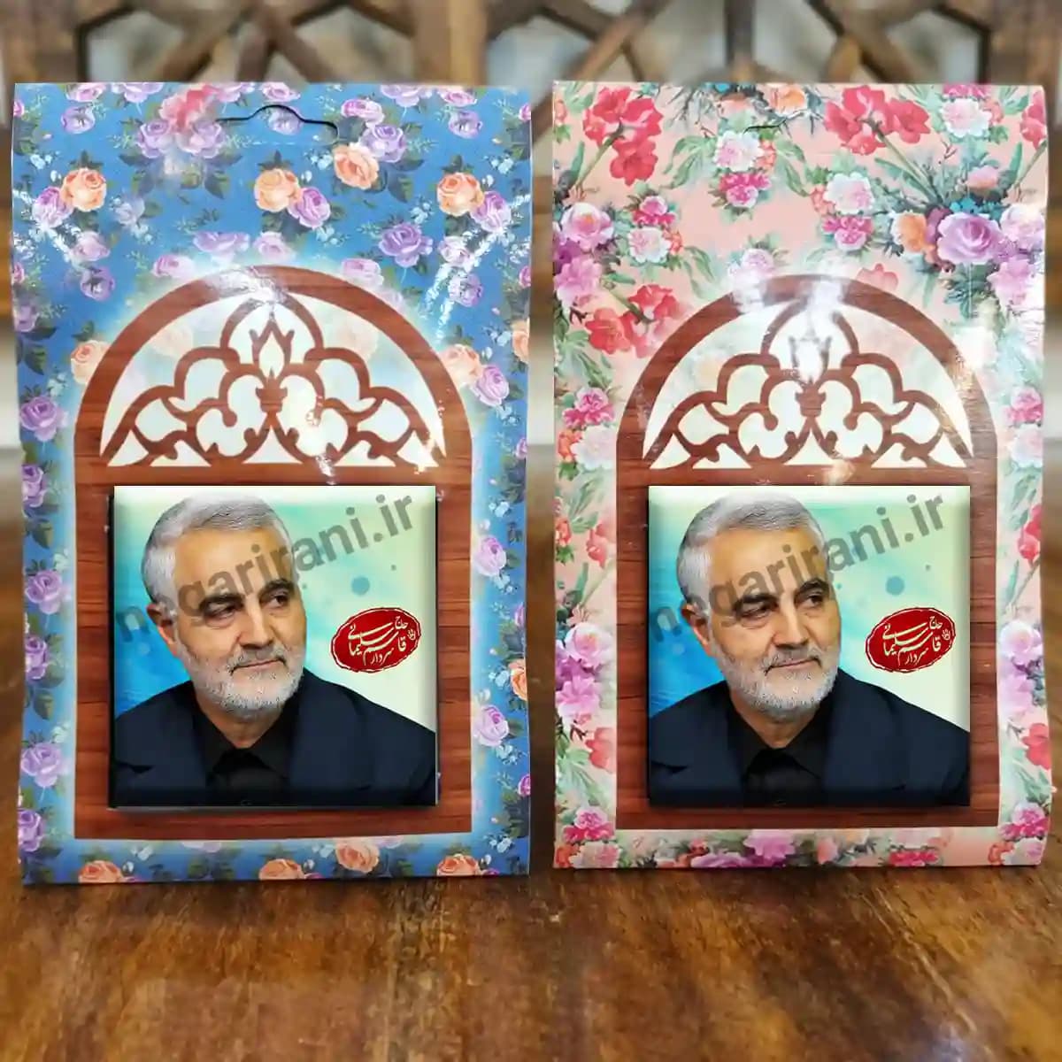 تندیس کاشی پنجره ای شهید سردار سلیمانی مدل 2ZG116 — تصویر ۵