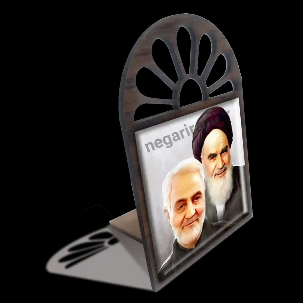 تندیس کاشی پنجره ای سرباز روح الله و رهبری مدل 2ZG115 — تصویر ۴