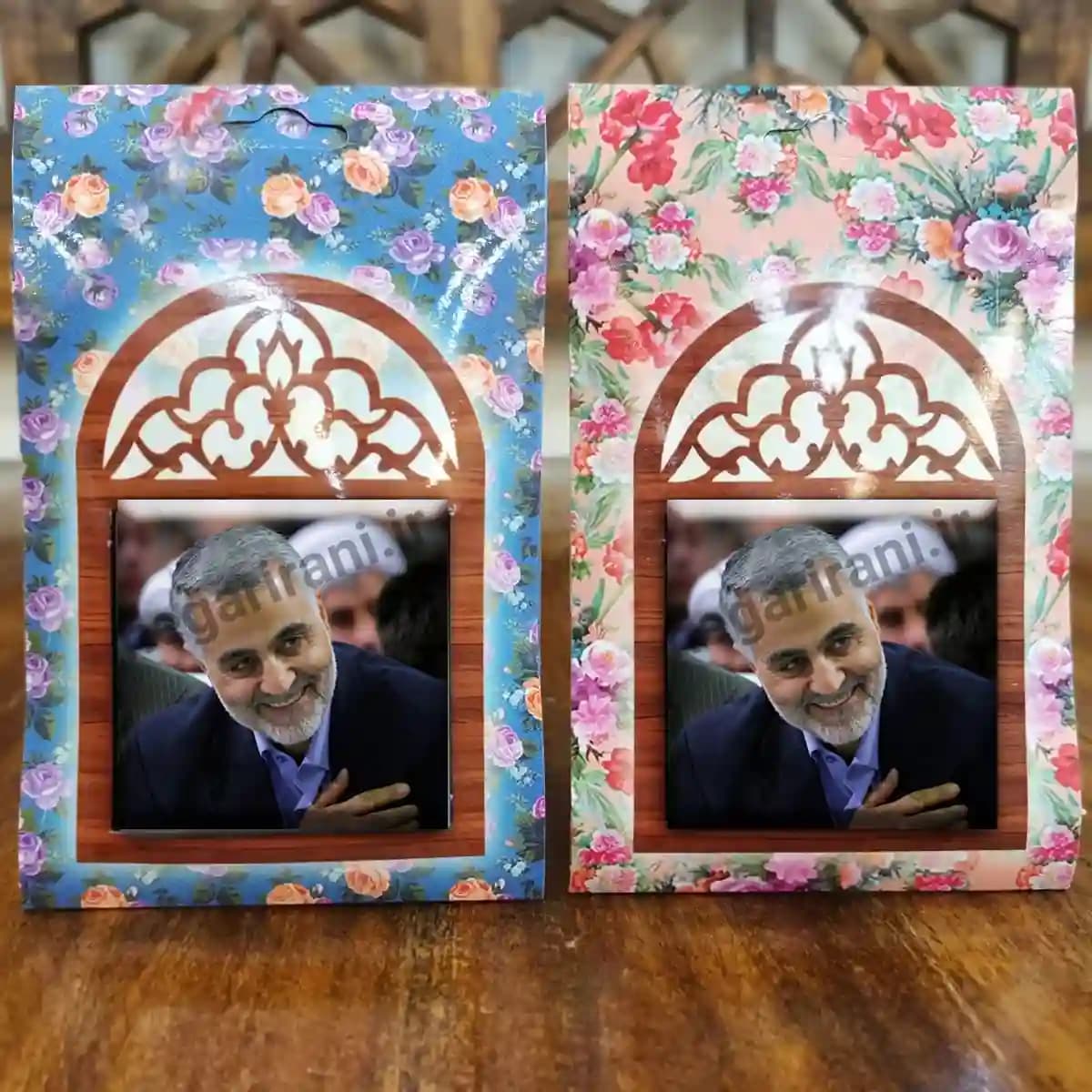تندیس کاشی پنجره ای شهید حاج قاسم مدل 2ZG114 — تصویر ۵