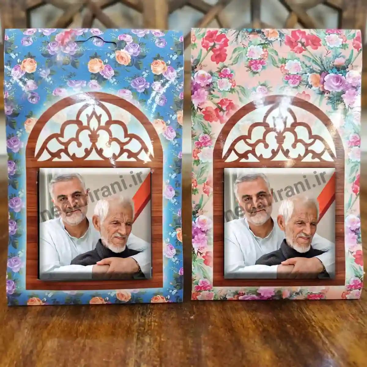 تندیس کاشی پنجره ای استقبال امام و شهدا از حاج قاسم مدل 2ZG109 — تصویر ۵