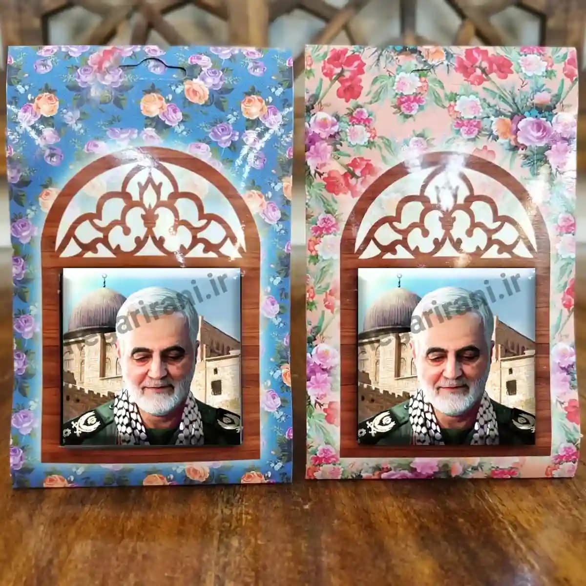 تندیس کاشی پنجره ای حاج قاسم سلیمانی مدل 2ZG108 — تصویر ۵