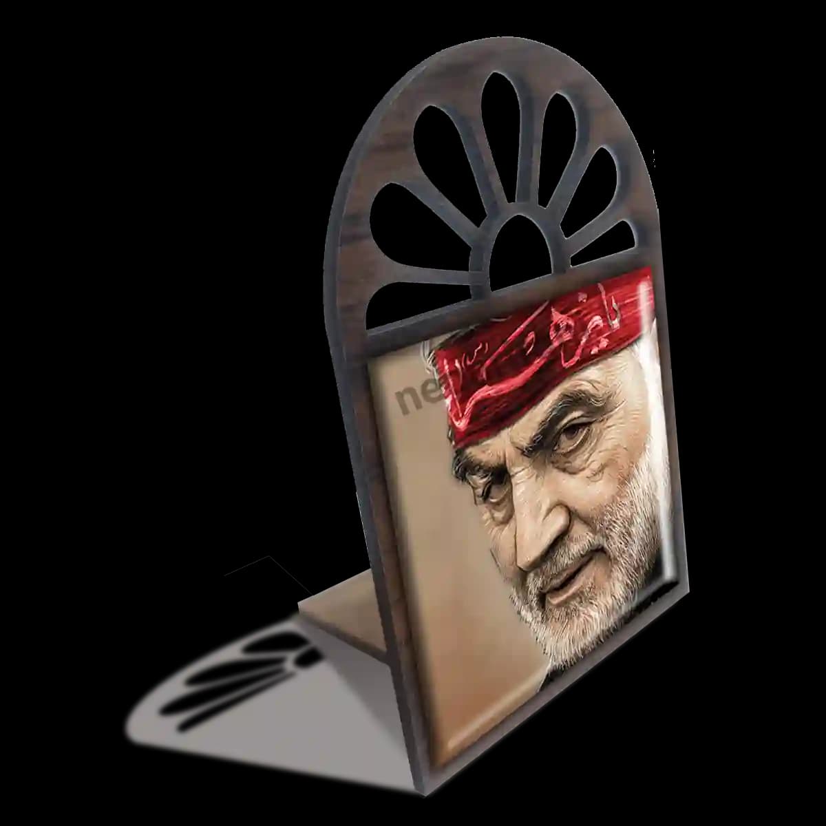 تندیس کاشی پنجره ای شهید حاج قاسم مدل 2ZG134 — تصویر ۴