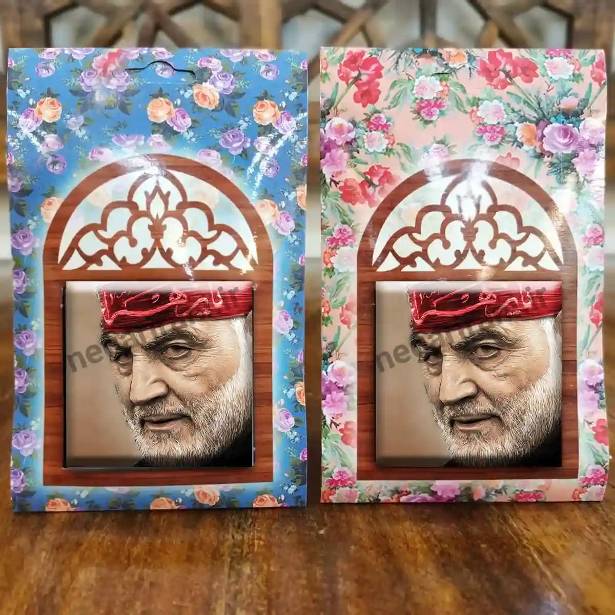 تندیس کاشی پنجره ای شهید حاج قاسم مدل 2ZG134 — تصویر ۵