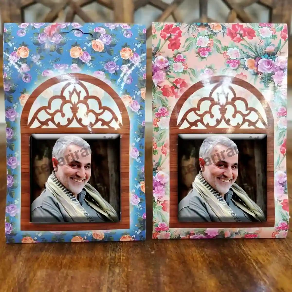 تندیس کاشی پنجره ای سردار قاسم سلیمانی مدل 2ZG130 — تصویر ۵